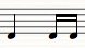 crotchet two semiquavers (ta tiri) crotchet two semiquavers (ta tiri)
